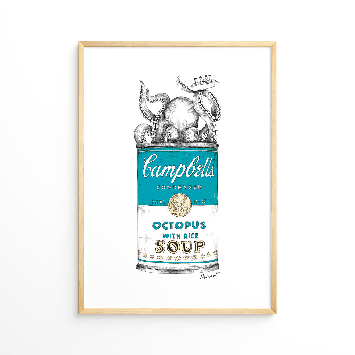 Octopus red stampa Fine Art