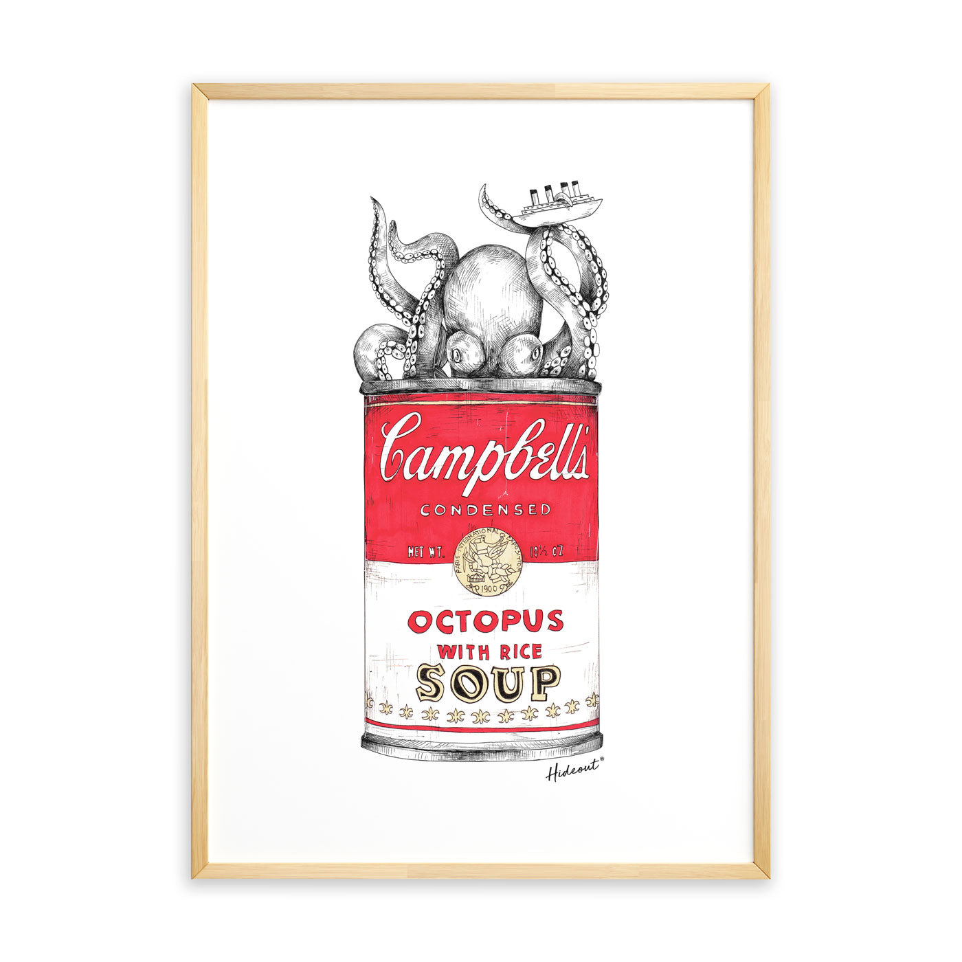 Octopus red stampa Fine Art