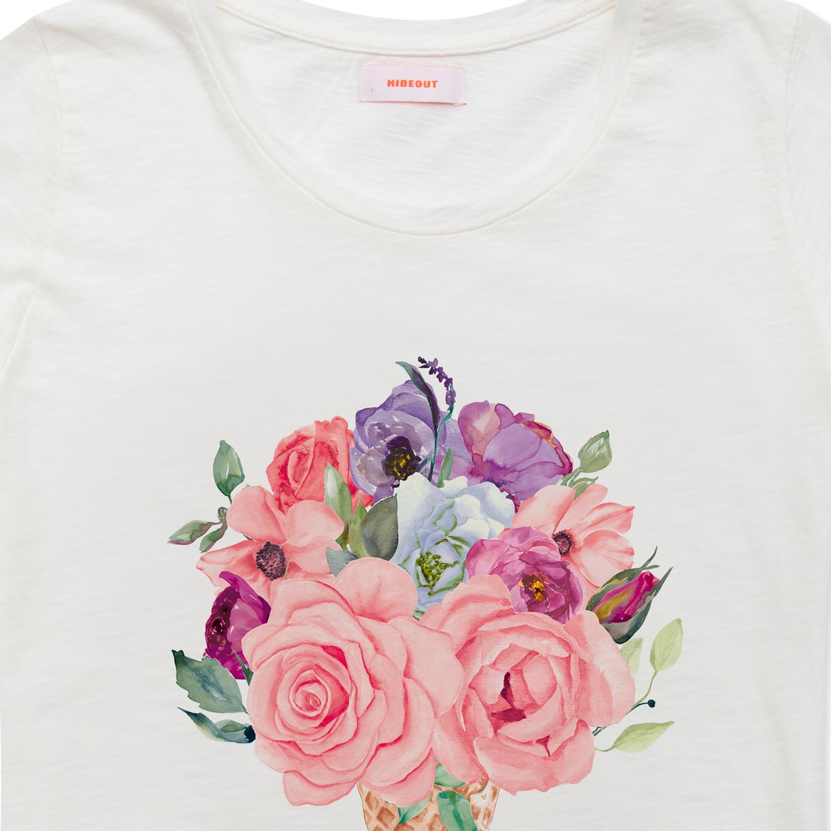 Flower ice cream t-shirt donna