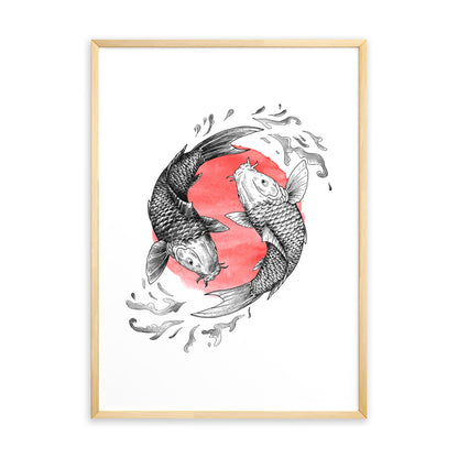Koi Fish, stampa Fine Art