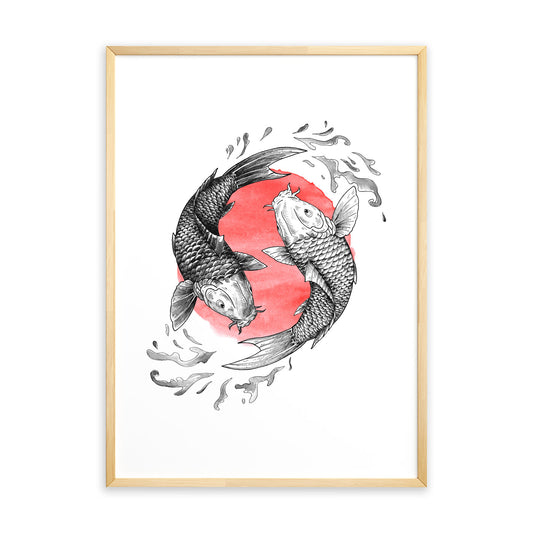 Koi Fish, stampa Fine Art