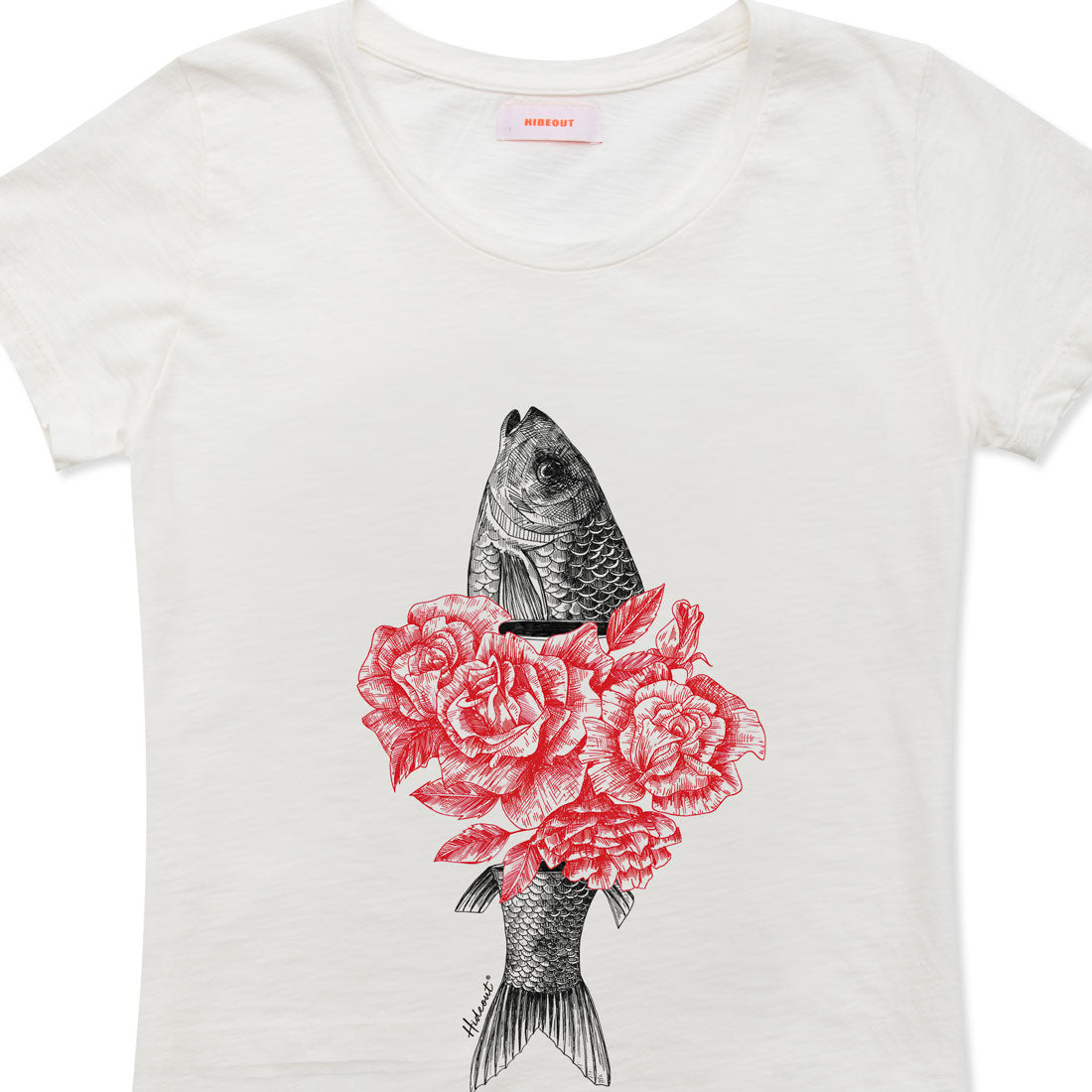 Flower Fish t-shirt donna