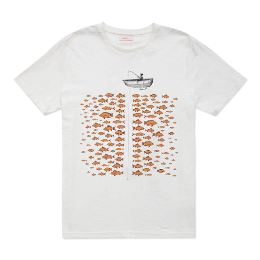 Orange Fisherman men's t-shirt