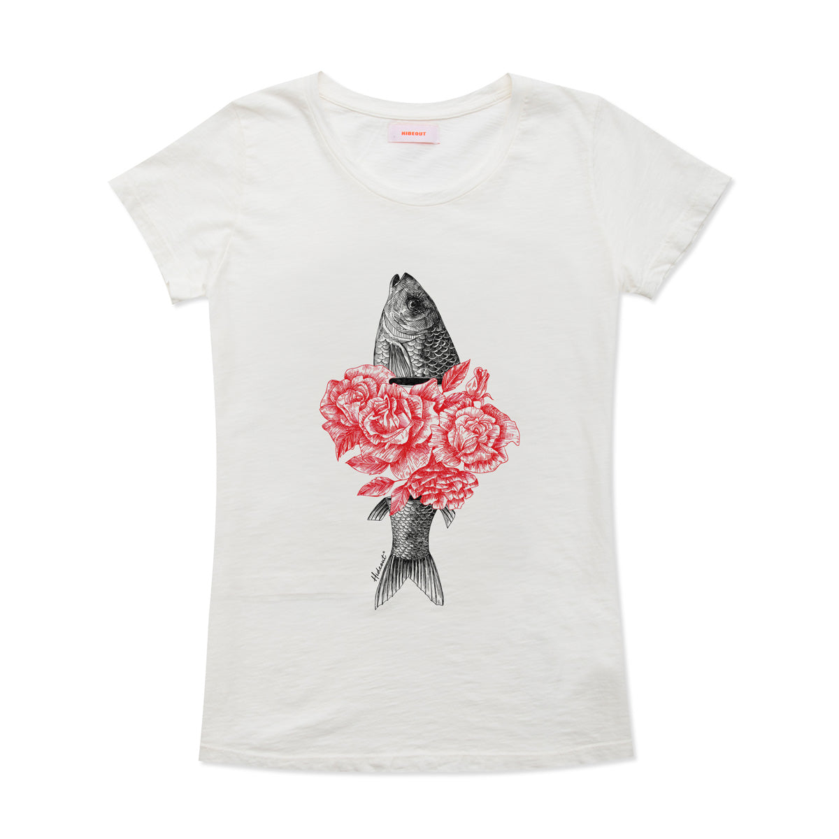 Flower Fish t-shirt donna