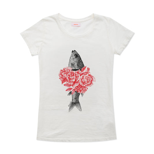 Flower Fish women's t-shirt