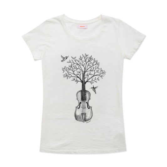 Violin t-shirt donna